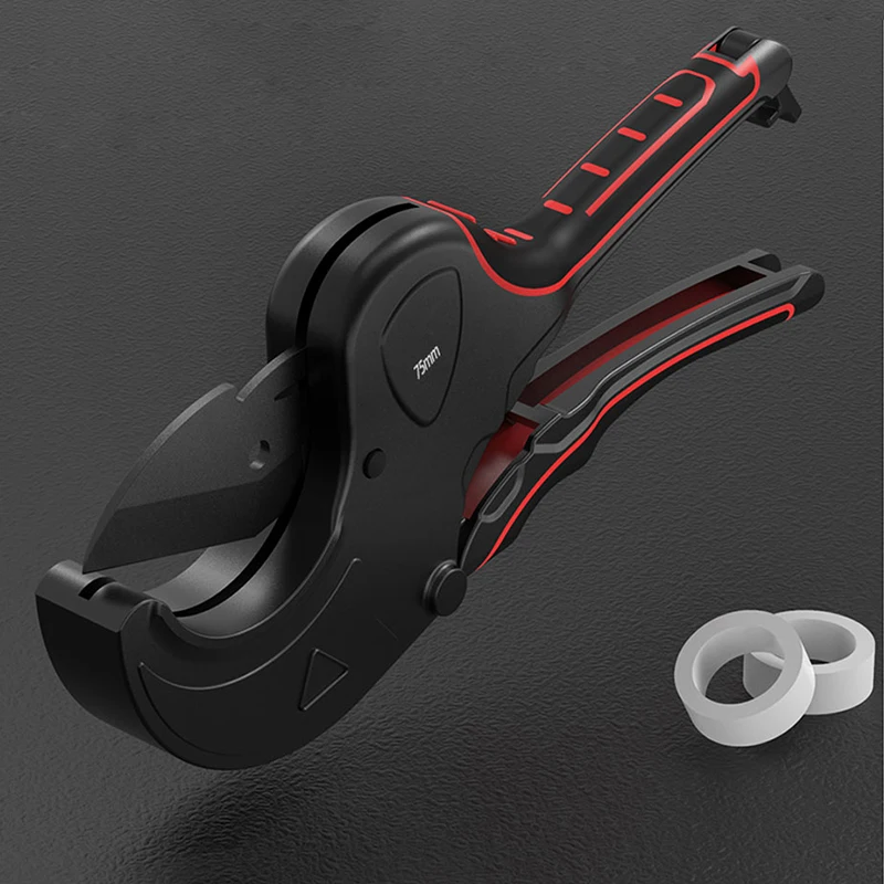 

Pipe Cutter 32-75MM Tube Scissors SK5 Material With Treatment Ratchet PVC/PE/VE Hose Cutting Home Hand Tools Set Manual Working
