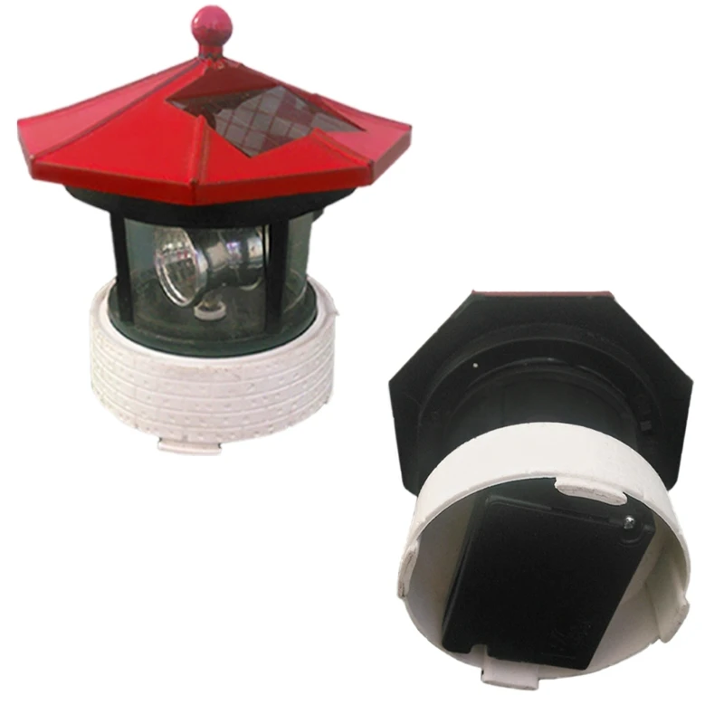 

LED Solar Power Lighthouse Outdoor Light Garden Yard Ornament Garden Accessories
