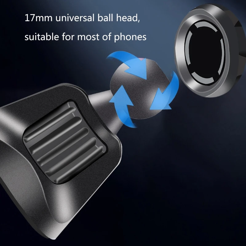 car air vent clip 17mm ball head for universal car phone holder gravity stand bracket magnetic support mobile car adapter holder free global shipping