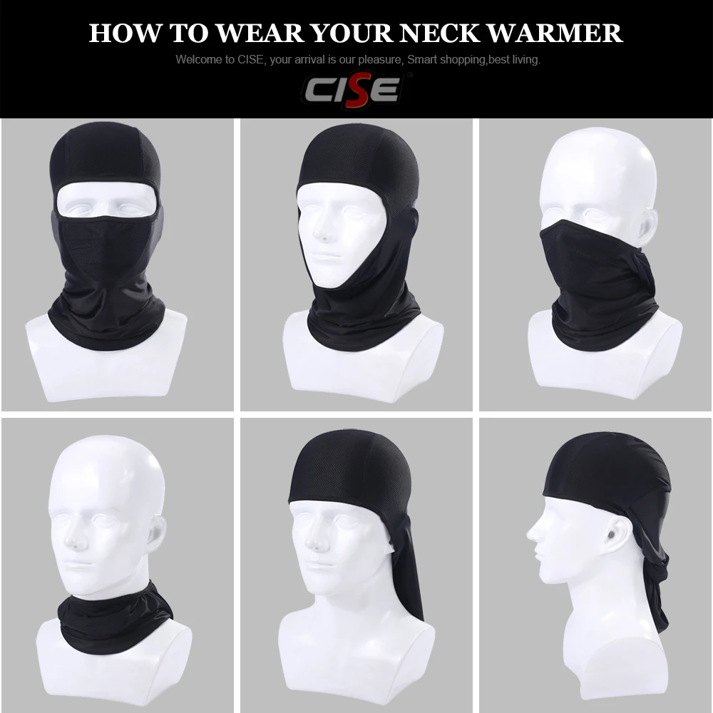 Мотоциклетная Балаклава с полным лицевым покрытием ветрозащитная