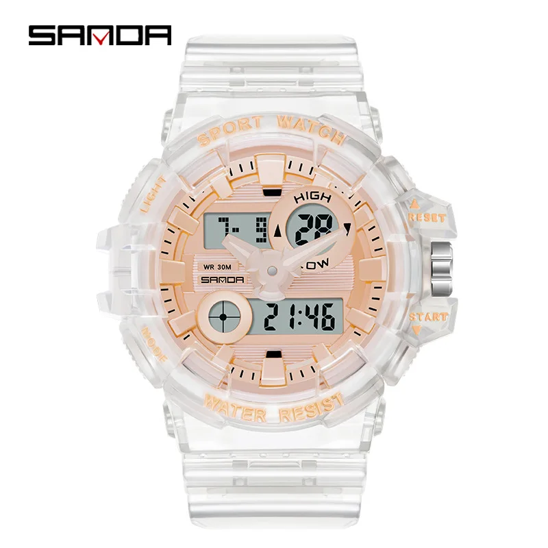 

SANDA Digital Watches for Men Watch Men's Wristwatches Men's Watch 2021 New Items Mens Wristwatch Man Wrist Electronic Male Army
