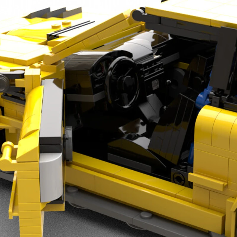 

New 1244pcs E46 M3 Gtr Supercar Racers Vehicles Sports Car Fit Moc-45363 Technic Model Building Blocks Bricks Toys Diy Gift Kid