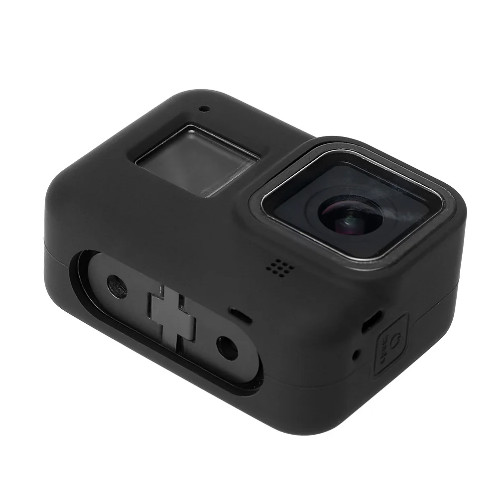 Защитный силиконовый чехол + шнурок для GoPro Hero 8 аксессуары экшн камеры мягкий