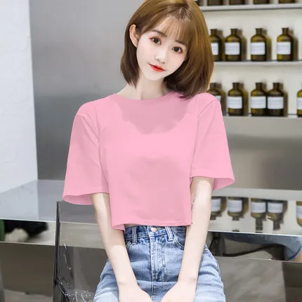 Свободная хлопковая Футболка HAN разноцветная летняя футболка с коротким рукавом