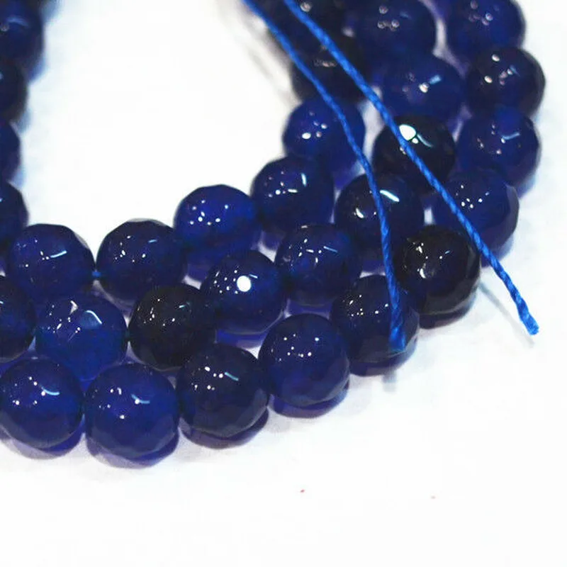 Новые бразильские граненые синие сапфировые драгоценные камни 6 мм свободные