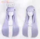 Женский длинный парик Kafuu Chino, светло-фиолетовый Аниме Черный Батлер, парик для косплея Акацуки, синтетический парик для косплея, 100 см