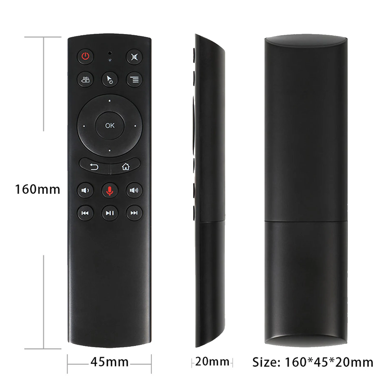 G20s Voice Remote Control Gyro Air Mouse 2 4G Беспроводная мини клавиатура с микрофоном IR Learning для