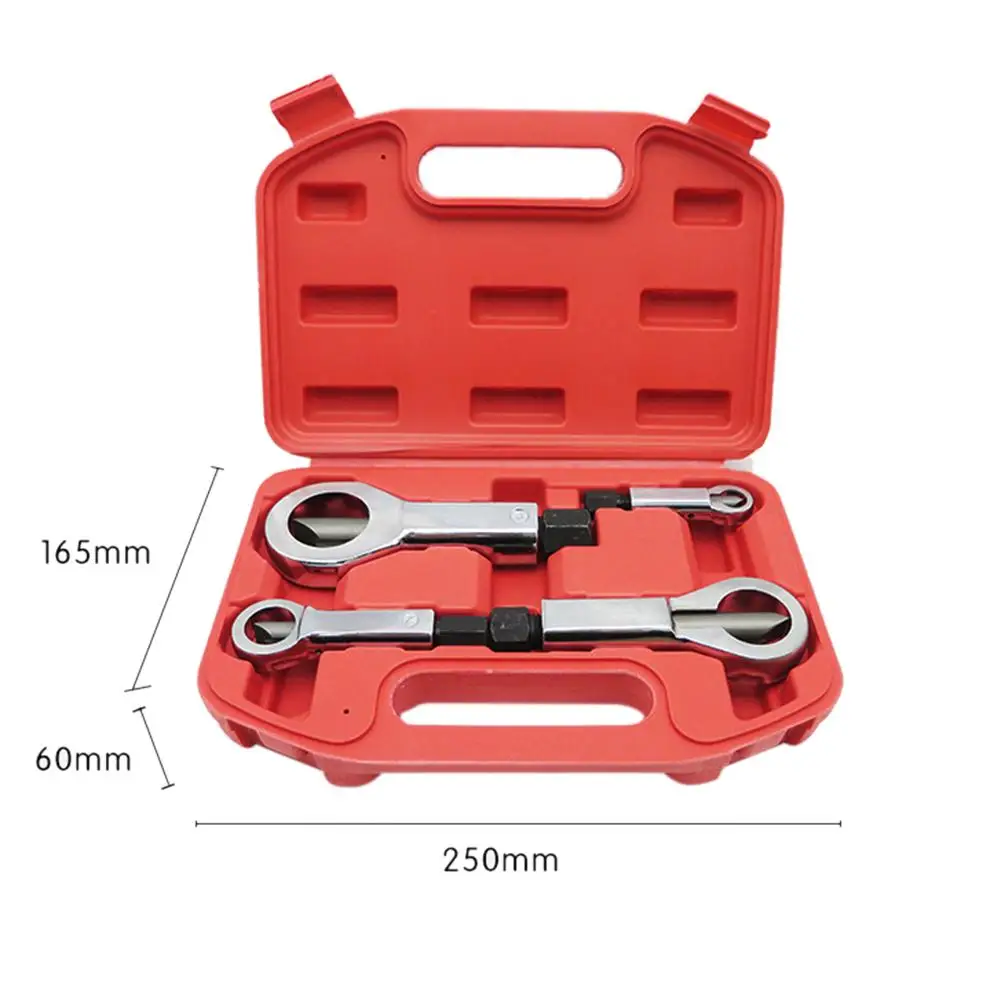 

Chrome Vanadium Steel Broken Damaged Screw Nut Splitter Spanner Kit Metal Rusty Bolt Nut Cracker Extractor Removal Cutter Tools