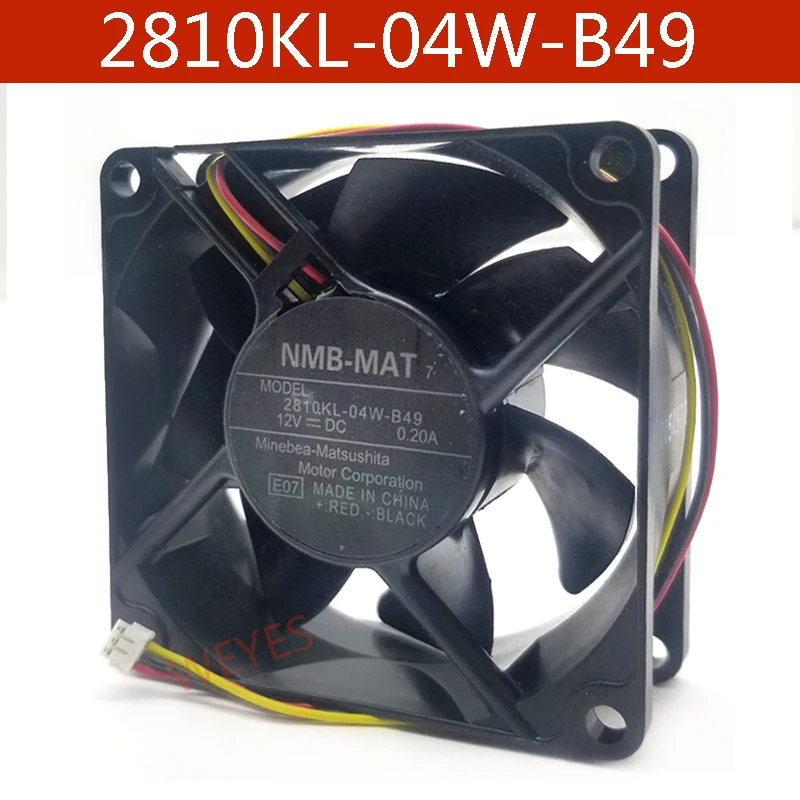Оригинальный 2810KL 04W B49 E08 12V 0.20A 7 см 7025 3 провода Вентилятор проектора Бесплатная