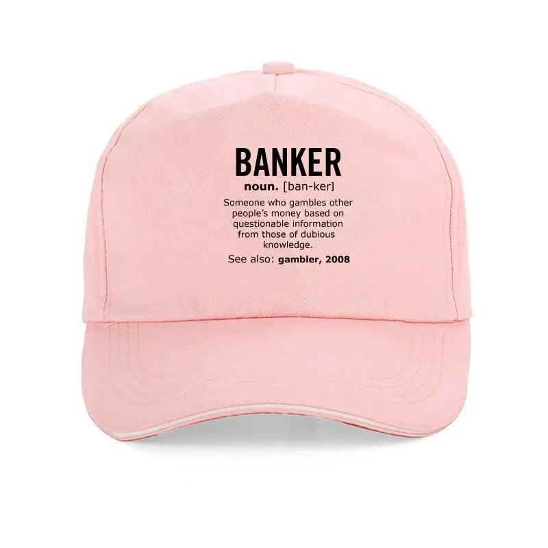 

Banker, Мужская классическая бейсбольная кепка, Юмористическая Высококачественная хлопковая повседневная мужская Кепка