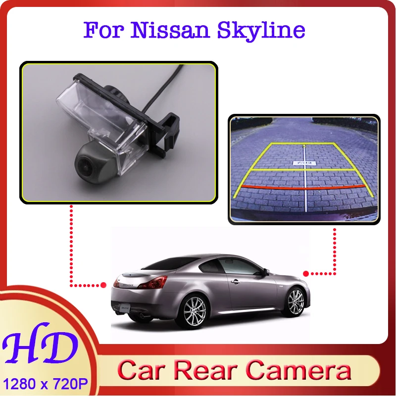 

Car Reverse Image Fisheye CAM For Nissan Skyline V35 V36 2000~2014 Night Vision HD Dedicated Rear View Back Up Vehicle Camera