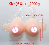 silicone fake boobs 2000g with shoulder straps for drag queen transsexual enhancer shemale transgender crossdresser breast forms