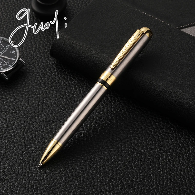 Шариковая ручка Guoyi A39 424 G2 роскошная металлическая для подписи с логотипом на