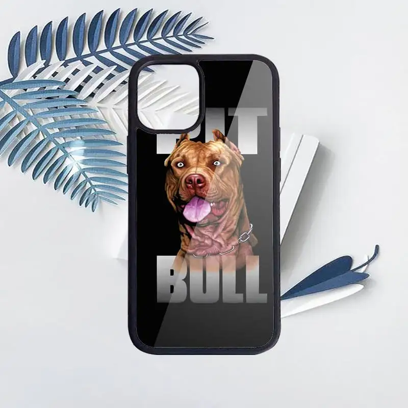 

Pit Bull Lovely Dog Pitbull Phone Case PC for iPhone 11 12 pro XS MAX 8 7 6 6S Plus X 5S SE 2020 XR Luxury brand shell funda