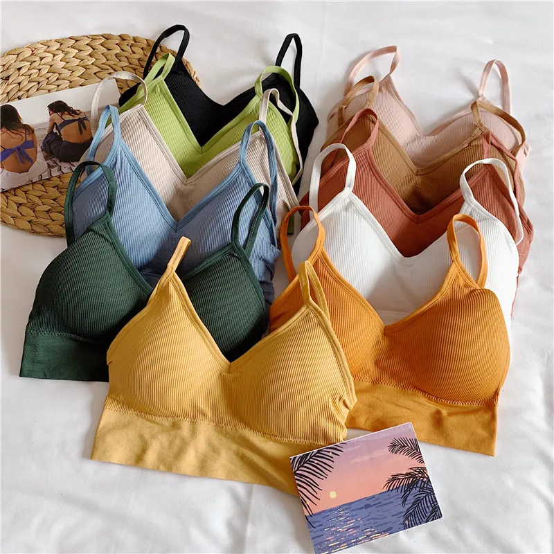 Женский укороченный топ на бретелях спортивная летняя майка без косточек