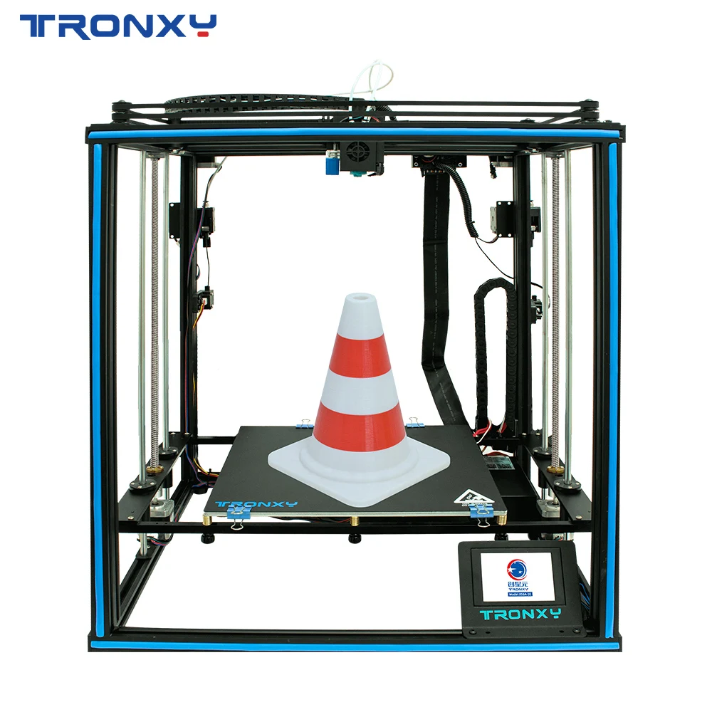 Newest Tronxy X5SA-500-2E/X5SA-400-2E/X5SA-2E Larger 3D Printer 2 In 1 Out Double Color Extruder Cyclops Single Head