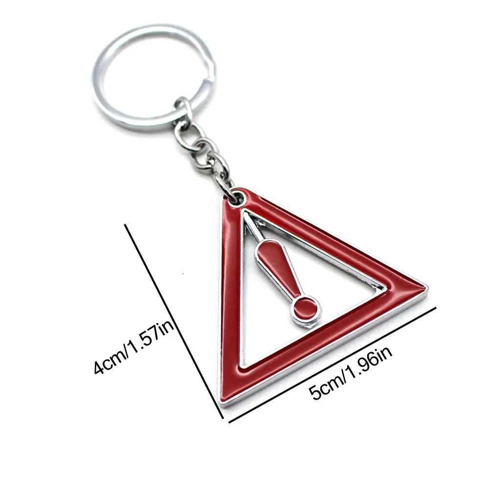 Треугольный предупреждающий символ DSYCAR 1 шт. цепочка для ключей мужской подарок
