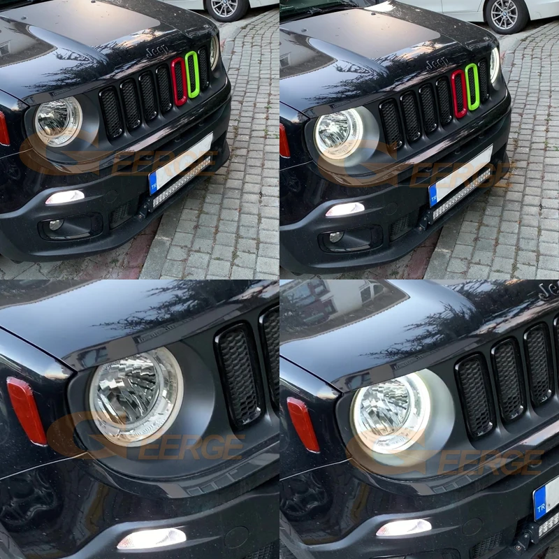 Для JEEP Renegade 2014 2015 2016 2017 2018 галогенные HD RF Дистанционное Bluetooth приложение