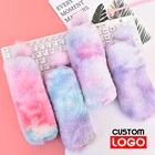 Случайный творческий карандаш создана в виде милой девочки, плюшевый восьмиугольный пенал, простой студенческий пенал с сердцем для девушек