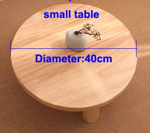 1pc small table Японский стиль бурливуд цвет круглый стол из древесины пауловнии традиционная азиатская мебель гостиная низкий пол журнальный столик деревянный - Цвет: 1pc small table