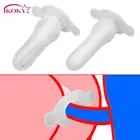 IKOKY TPE полые анальные пробки, анальная расширяющаяся искусственная ягодица, прозрачный массажер простаты, мужские геи