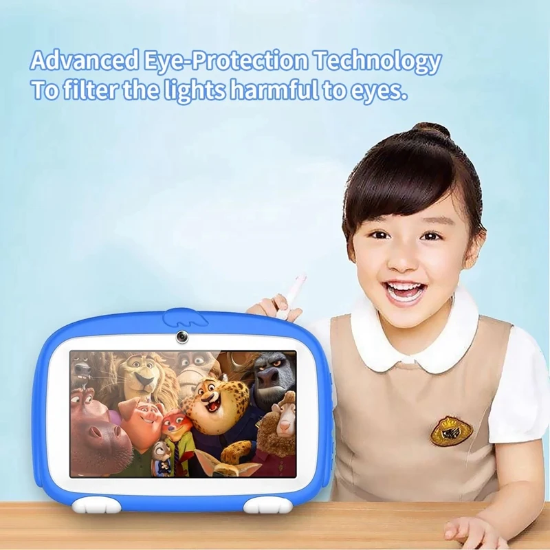 Q718 четырехъядерный 7 дюймовый планшетный ПК образовательный компьютер 1024X600 HD