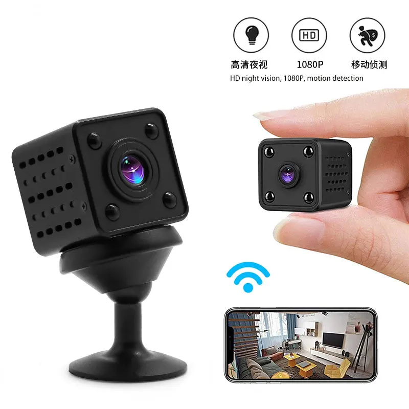 

HD 1080P беспроводная Wi-Fi детская маленькая камера для домашней безопасности камера видеонаблюдения с ночным видением