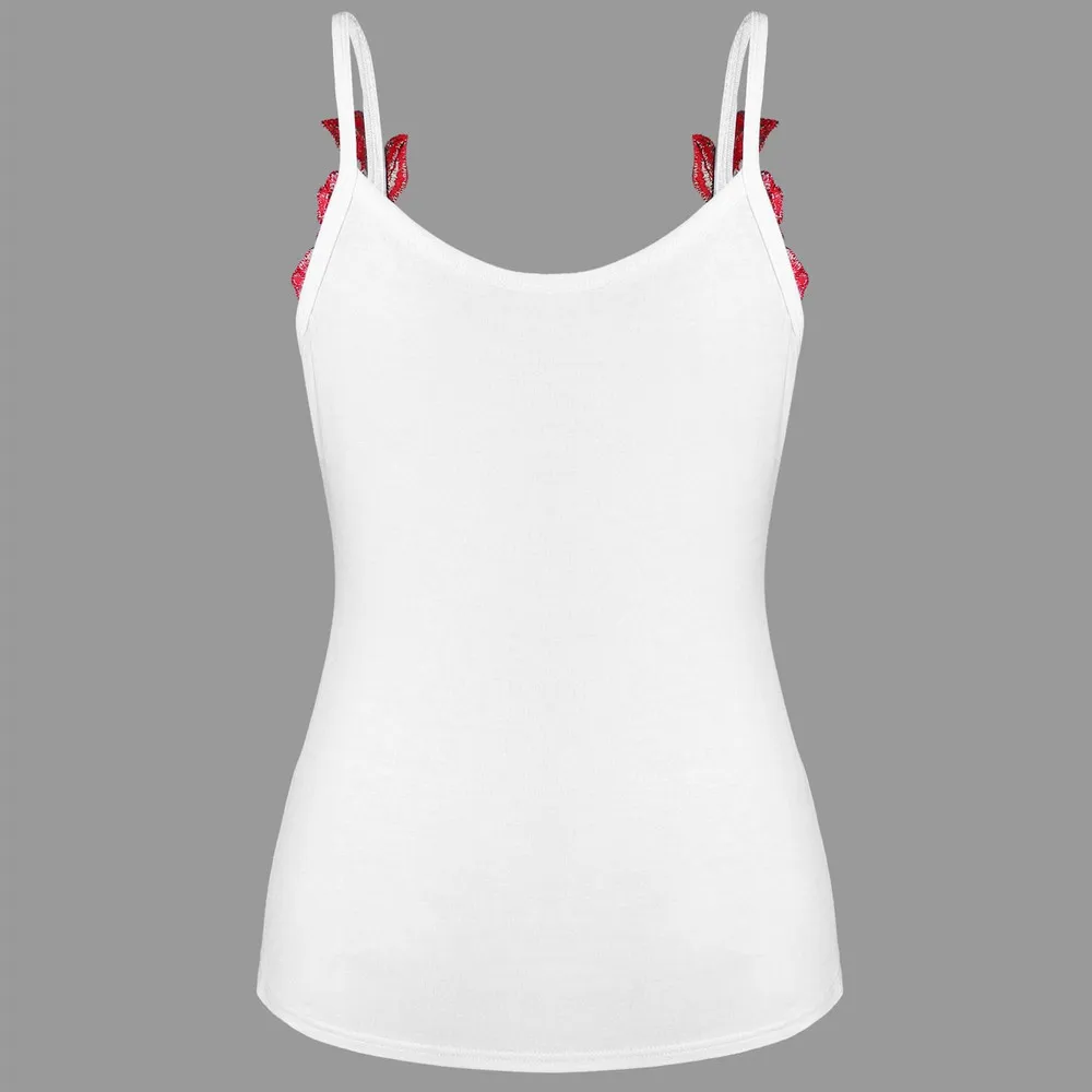 Женская майка с оборками жилет открытыми плечами блузка лямкой на шее