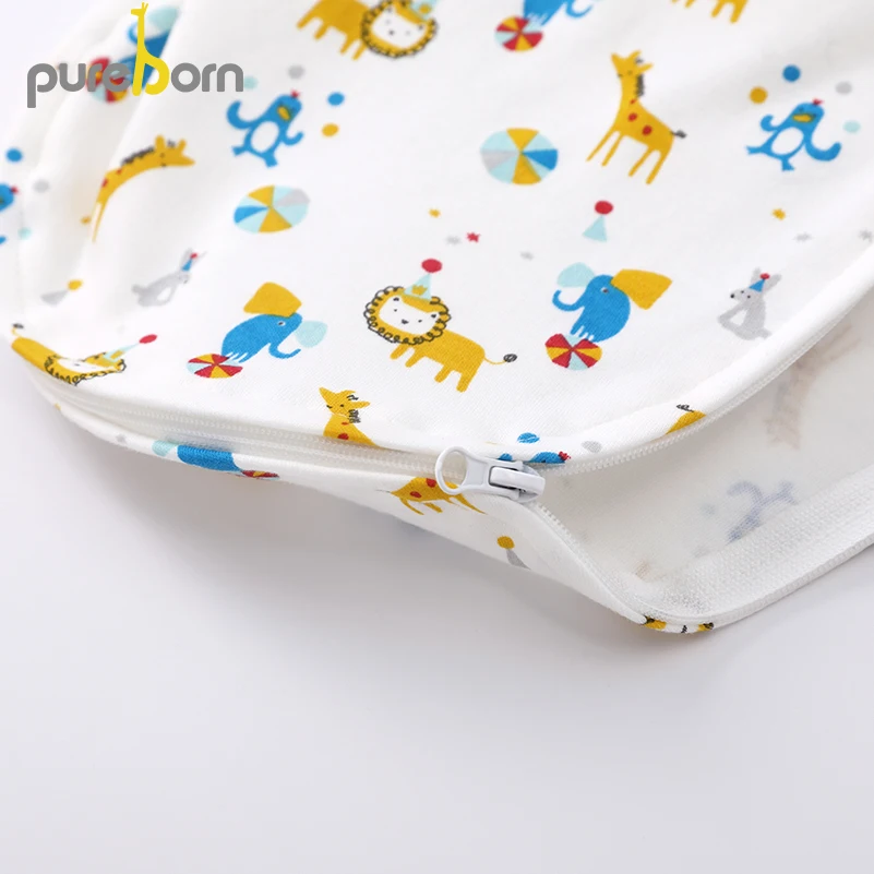 Спальный мешок Pureborn для новорожденных конверт-кокон мягкое Пеленальное Одеяло