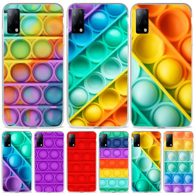 

MaiYaCa Hot Bubble Fidget Reliver Stress Antistress Phone Case For Samsung s7 s8 s9 s10 s20 s4 s5 s6 A51 A71 A21 plus Cover