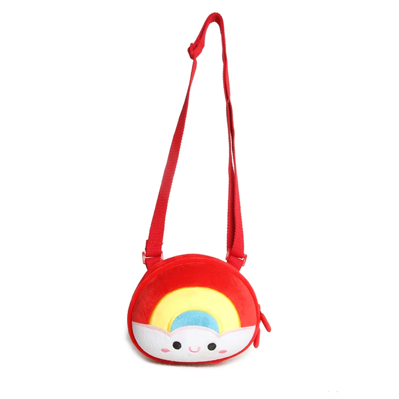 

SUPERCUTE Original design mini Rainbow bag child 2-8 Years kids bags for girls boys outdoors kids small storage bag crossbody
