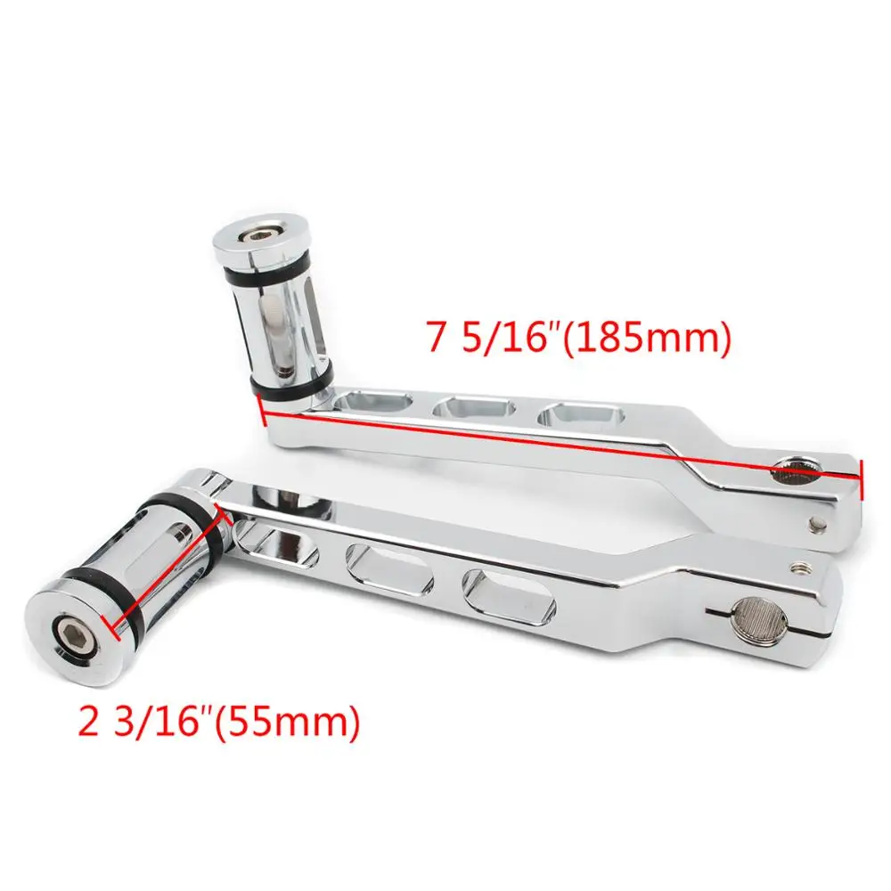 Мотоцикл рычаг переключения для носка пятки w/колышки хром Harley наследие Softail Fatboy