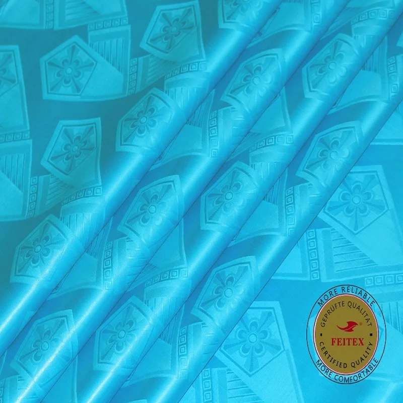 Feitex Австрия качество базин богатая ткань жаккард Гвинея парча 100% хлопок духи