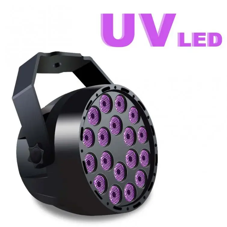 Ультрафиолетовый миниатюрный светодиодный прожектор 18 светодиодов