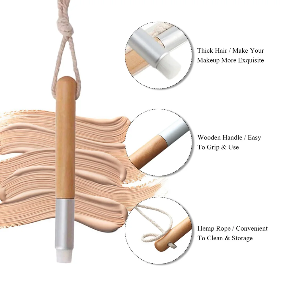 Деревянная ручка для носа и лица щетка удаления маски мягкая чистящая