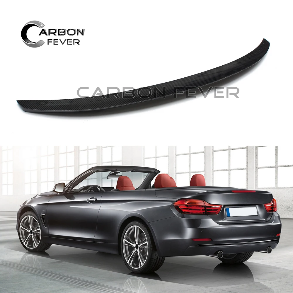Спойлеры из углеродного волокна для BMW F33 Convertible 4 серии 420i 428i 435i F83 Car Back губ Wing