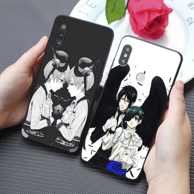 Аниме Черный дворецкий чехол для телефона xiaomi mi 9 pro 9t se 8 pocophone f1 x 3 Мягкий