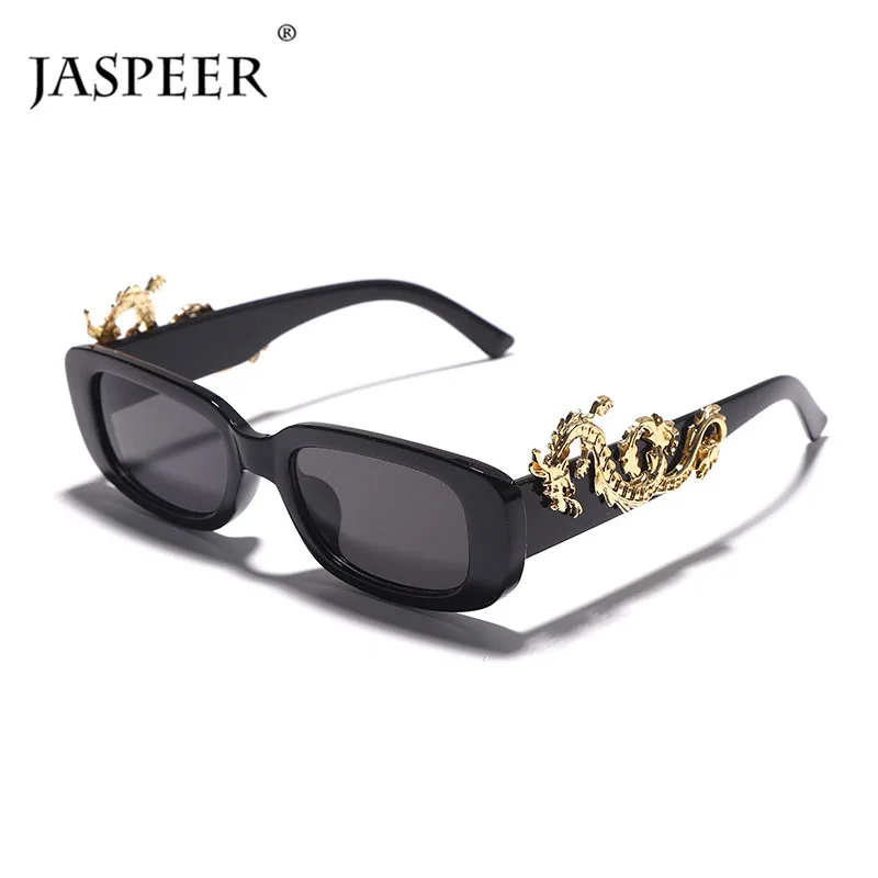 

Солнцезащитные очки унисекс JASPEER, прямоугольные очки в стиле стимпанк, с защитой UV400, для вождения, 2021