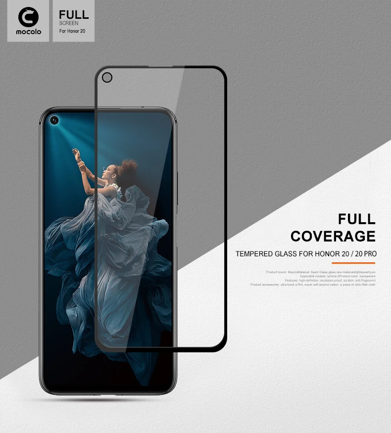 Для huawei Honor 20 Защитная пленка для экрана Mocolo 20 Lite 20i защитная пленка из закаленного стекла для huawei Honor 20 Pro