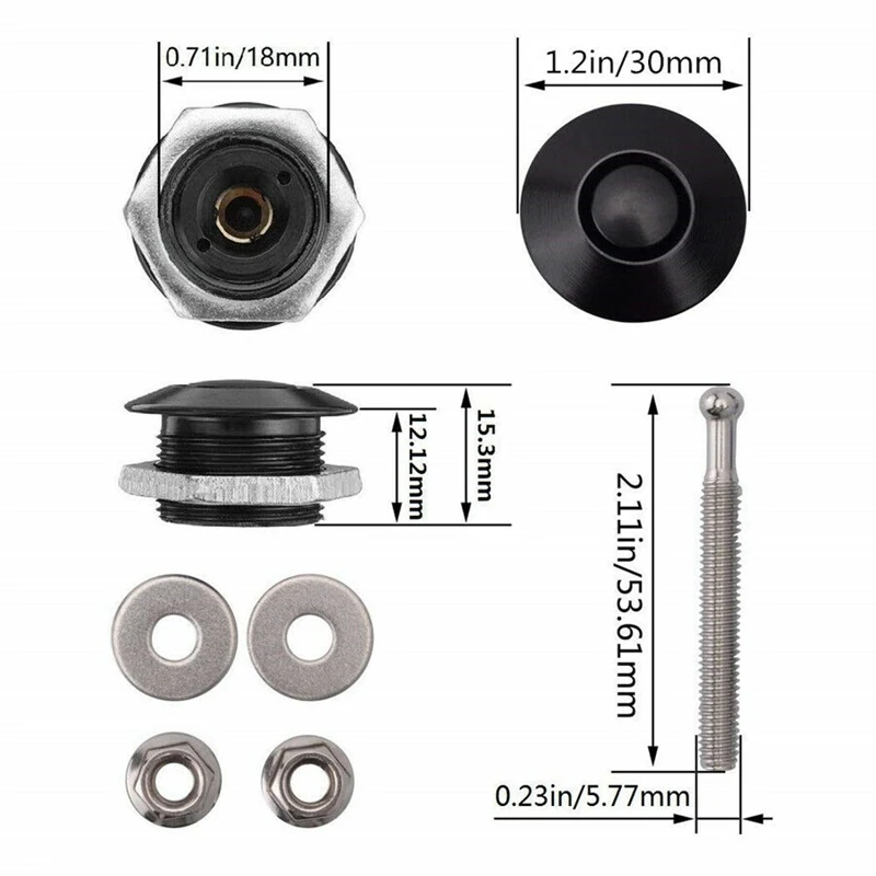 Универсальный алюминиевый Автомобильный Замок для чепчиков двигателя быстрая