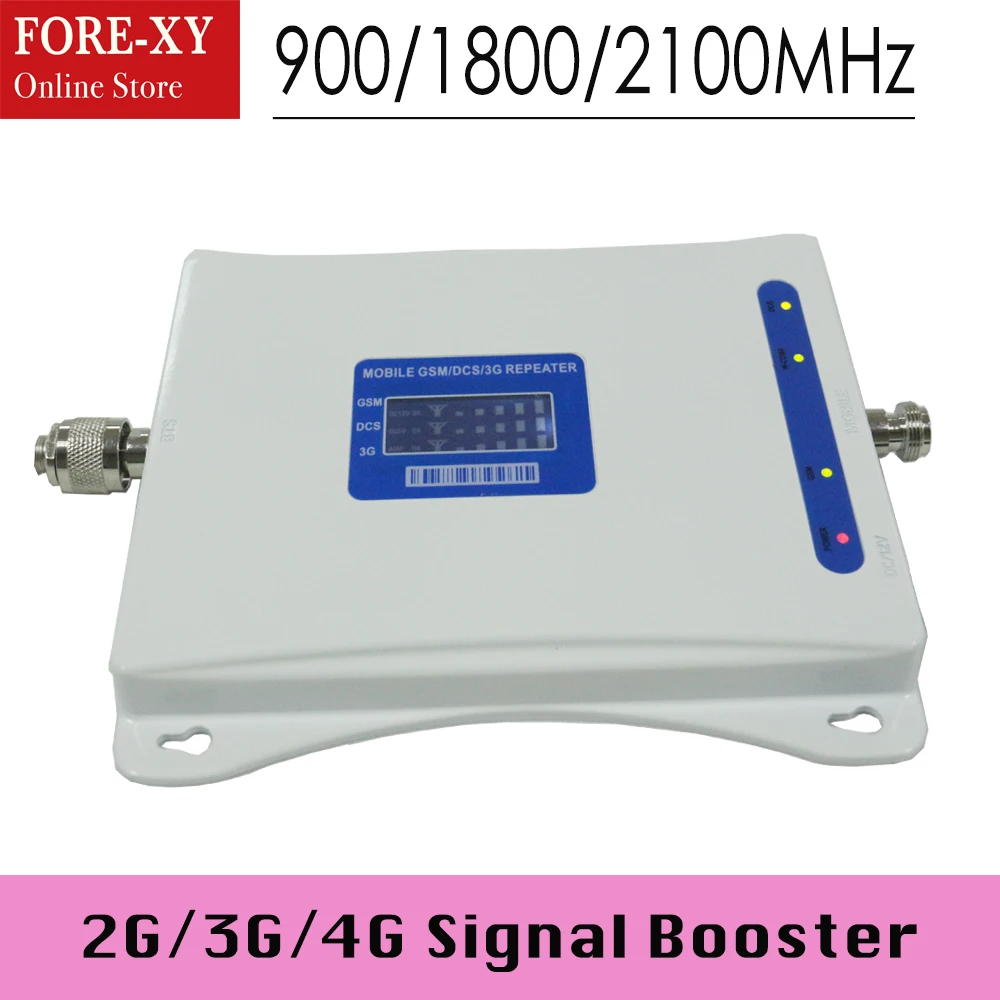 ZQTMAX 2G 3G 4G Сотовый усилитель ретранслятор GSM 900 DCS/LTE 1800 WCDMA/UMTS 2100 мобильный сигнала +