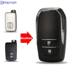 jingyuqin Модифицированный 2Buttons ключа автомобиля Обложка Дело Shell для Toyota Chr Chr Land Cruiser 200 Avensis Auris Corolla Смарт ключ