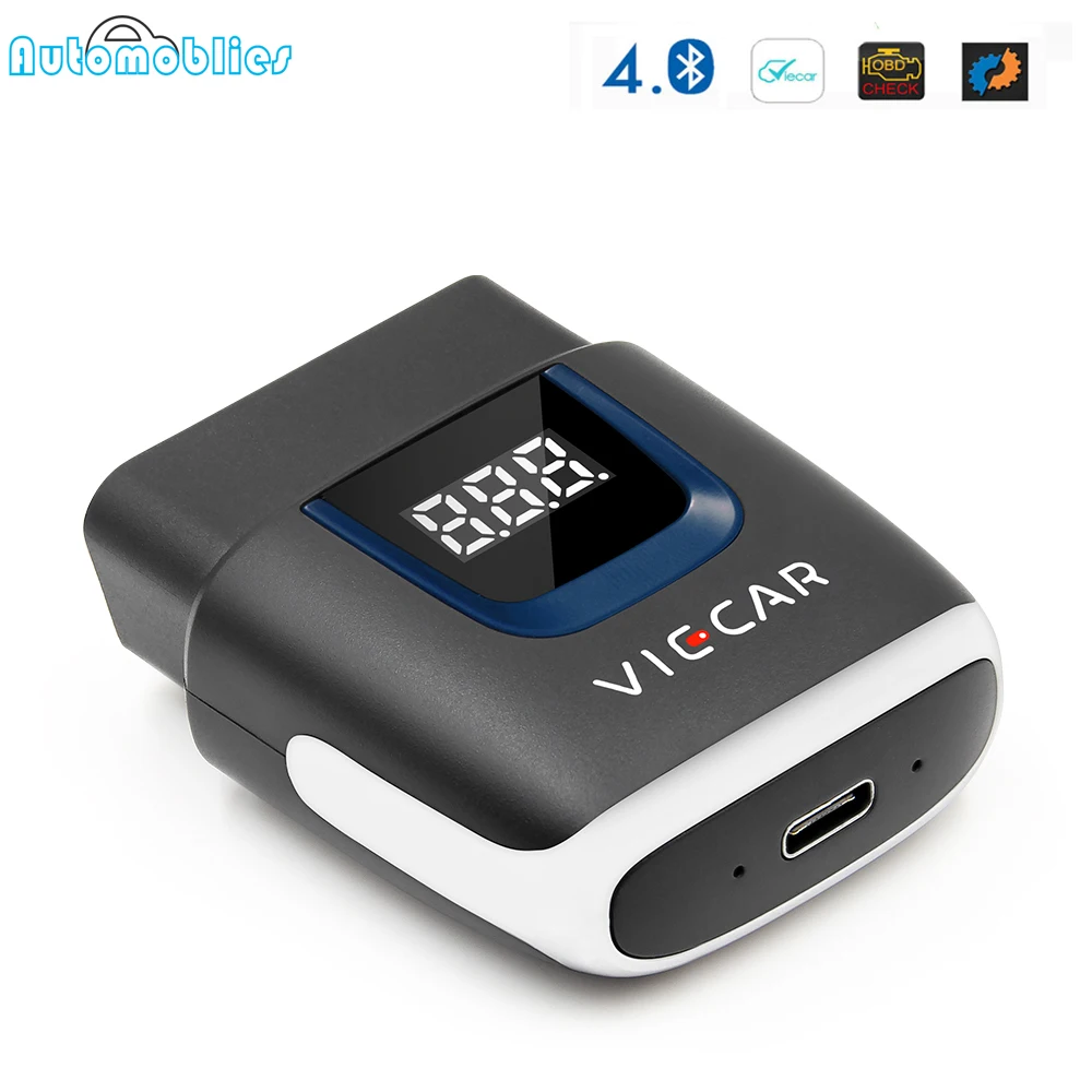 Viecar ELM327 Bluetooth 4 0 для IOS Android elm327 PIC18F25K80 OBD2 автомобильный диагностический инструмент