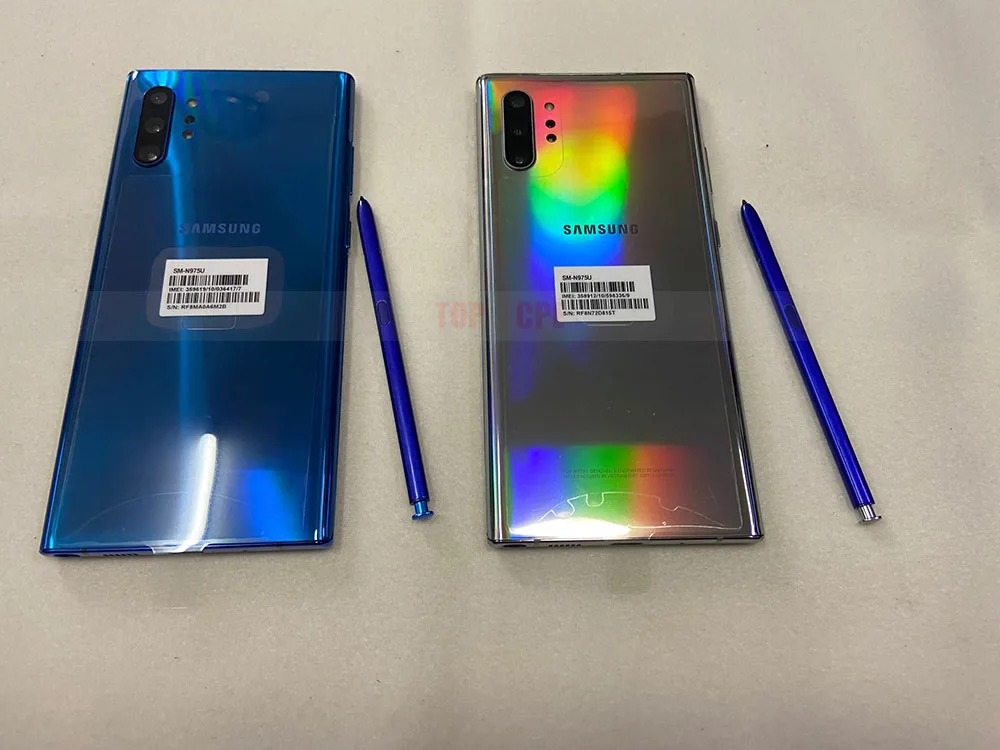 Разблокированный Samsung Galaxy Note 10 Plus N975U1 Note10 + N975U 256 Гб ПЗУ 12 ОЗУ Восьмиядерный 6 8