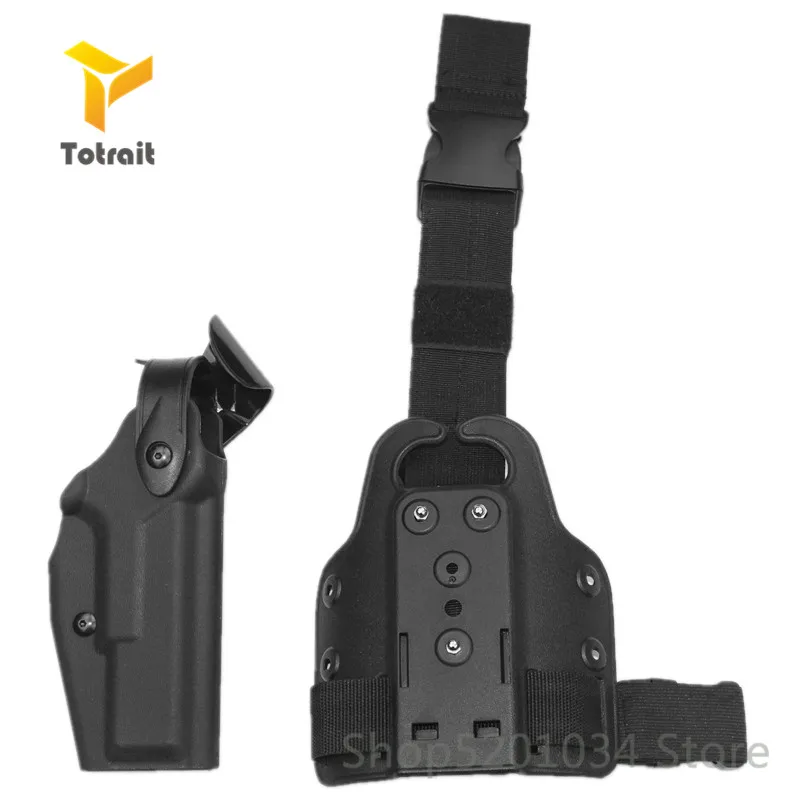 glock Тактическая кобура для ножного пистолета Safariland Combat glock 17 1911 Beretta M9 P226 USP Регулируемая страйкбольная кобура для правой руки - Цвет: glock