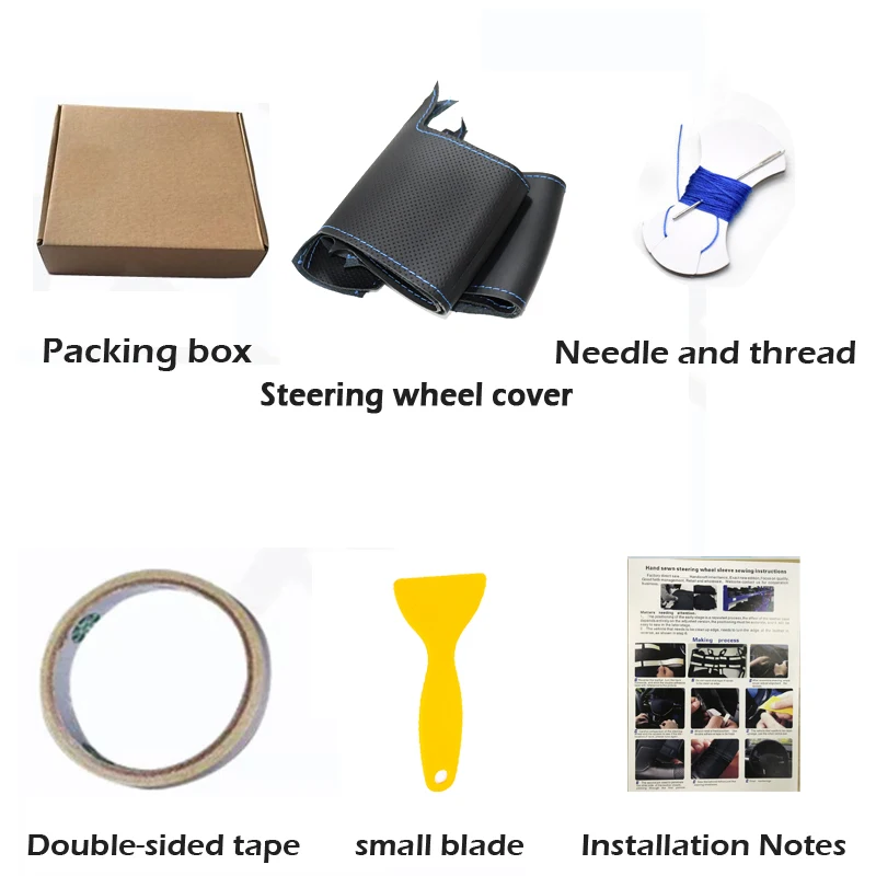 

Car Black artificial Leather Steering wheel cover for Mercedes Benz E63 W210 E240 E280 E320 2002-2005