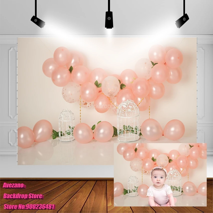 

Avezano, хороший подарок на день рождения, ПОРТРЕТНАЯ ФОТОГРАФИЯ фоны оранжевые воздушные шарики клетка Новорожденные виниловые декоративные ...