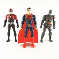 dc universe superhero series the flash superman cyborg joints movable action figure model ornament toys children gifts