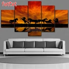 FATCAT закат лошадь тень 5 шт. Diy алмазная живопись полный квадратный круглый дрель Алмазная мозаика, алмазная вышивка продажи домашнего украшения AE2738