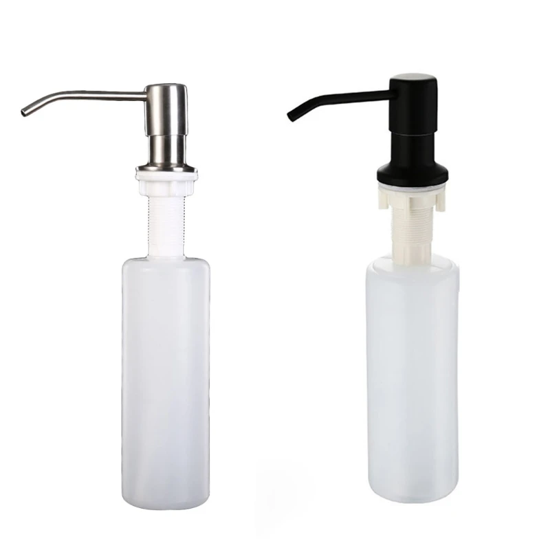 

10.14 OZ Kitchen Sink Soap Dispenser Accessories Dishwashing Basin Pool Stainless Steel Detergent Detergent Bottle
